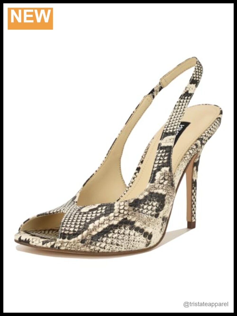 Nine West Pretta Peep Toe Stiletto Pump Faux Leather